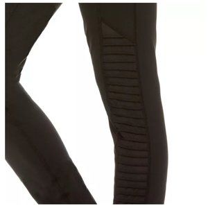 NEW GAIAM Hi Rise Pintuck Black Mesh Legging